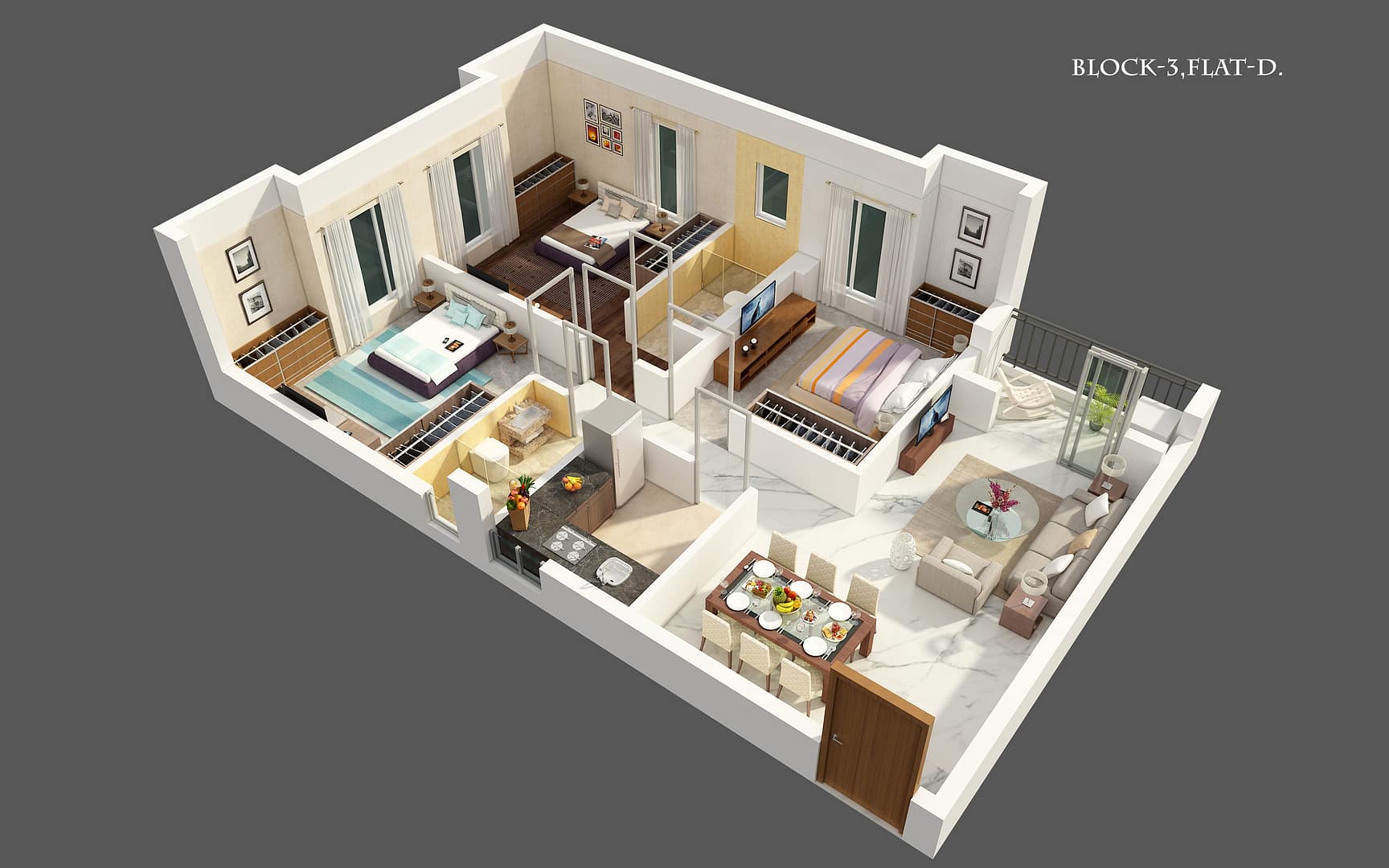 ISO view - Chitrakut Heights - 2/3/4 Bhk flat in Rajarhat