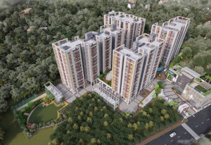 Ariel View Chitrakut Heights Phase 2 Newtown - 3 BHK flats in Newtown Kolkata - 2 BHK flats in Newtown Kolkata